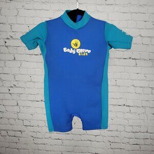 Body Glove Blue Type V Wetsuit Flotation Aid USCG 50+ UVA Kids Medium M 40-50lbs